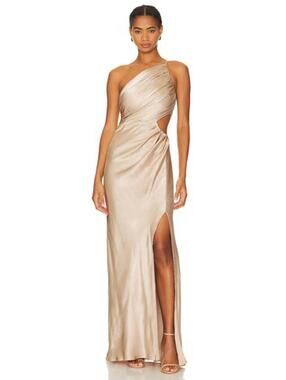 strapless open back dress La Lune Off Shoulder Tie Maxi Dress